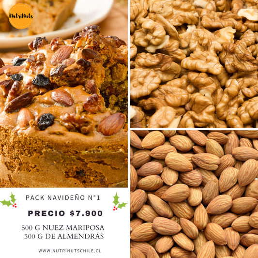 Pack Navideño N°1: Nuez - Almendras